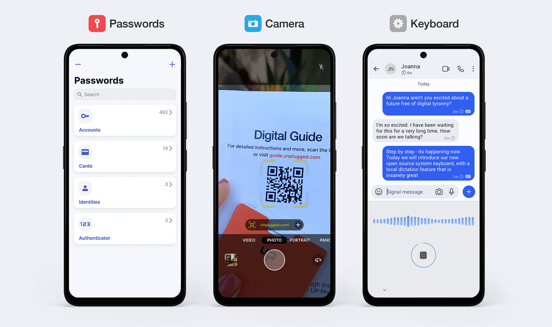New Full-Featured Password Manager, Keyboard with Dictation, and Native QR Code Detection